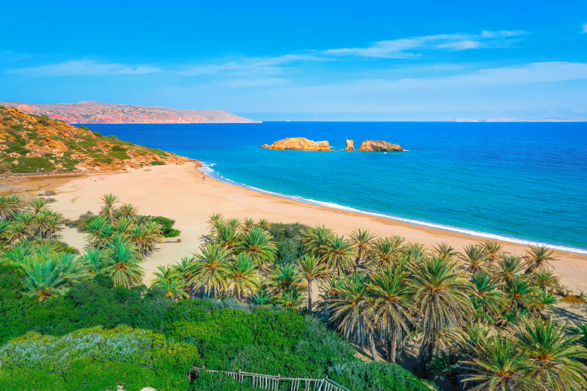 Vai Beach and its famous palm forest near Sitia